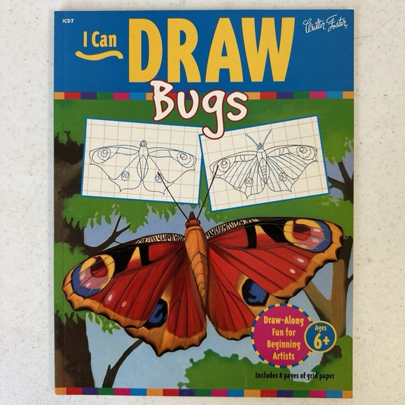 Lot‎ Of 6 I Can Draw Books Animals Dinosaurs Bugs everything horses, and ponies - Picture 8 of 14